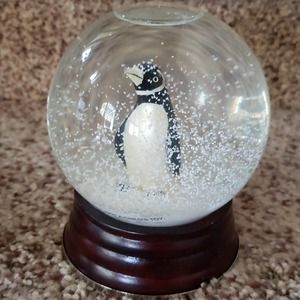 Thomas O' Brien Vintage Modern Holiday penguin snow globe